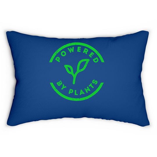 Discover Powered By Plants Lumbar Pillow Vegan Workout Lumbar Pillow
