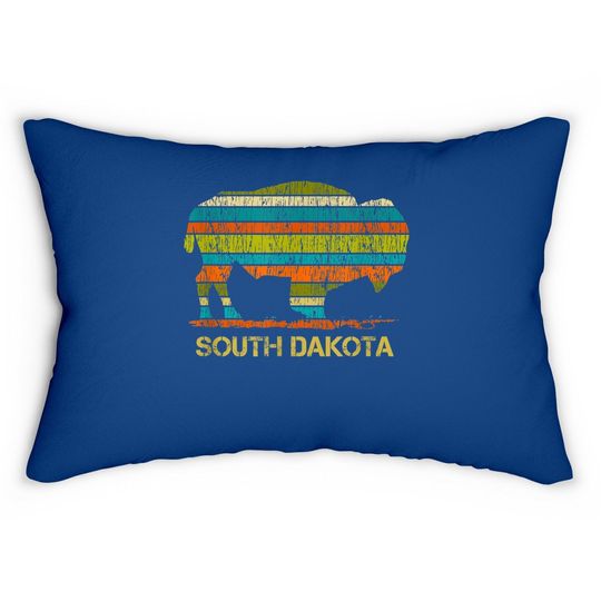 Discover Buffalo For A South Dakota Vacation Lumbar Pillow