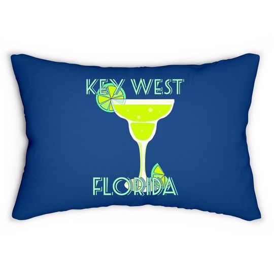 Discover Key West Florida Margarita Cocktail With Lime Premium Lumbar Pillow