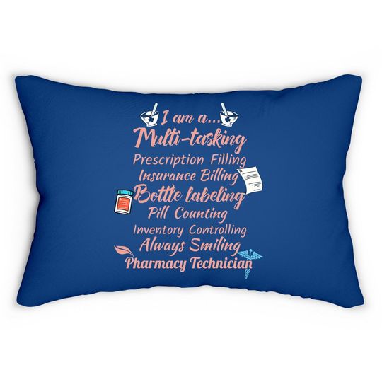 Discover Pharmacy Tech Lumbar Pillow