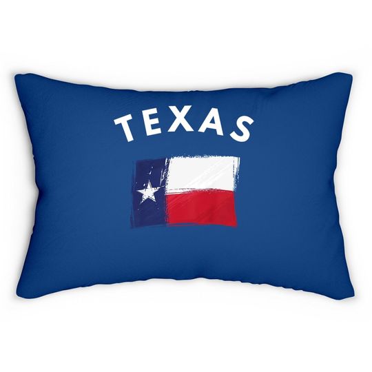 Discover Texas Fans State Of Texas Flag Lumbar Pillow