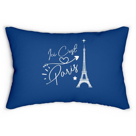 Discover Ici C'est Paris Lumbar Pillow