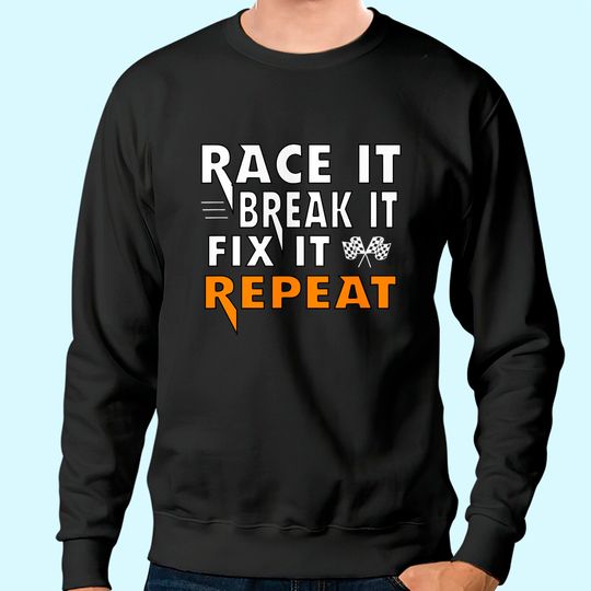 Discover Dirt Track Racing Race It Sprint Car Rally Race Gear Sweatshirt