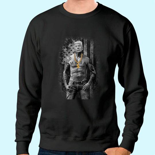 Discover Patriotic Gangster Anti Liberal Pro Trump Republican Gifts Sweatshirt