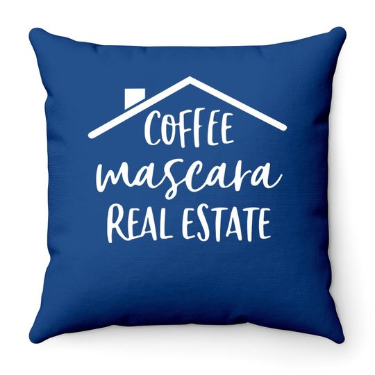 Discover Coffee Mascara Real Estate Throw Pillow