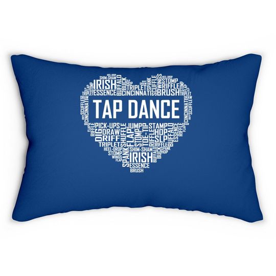 Discover Tap Dance Heart Lover Gift Tap Dancer Lumbar Pillow
