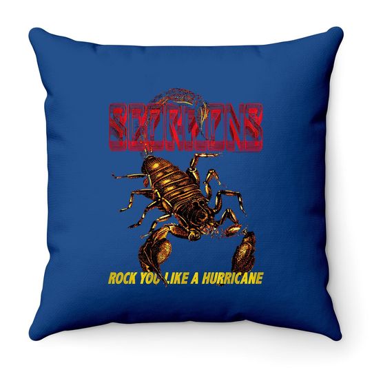 Discover Scorpions German Rock Band Irl Black Adult Throw Pillow
