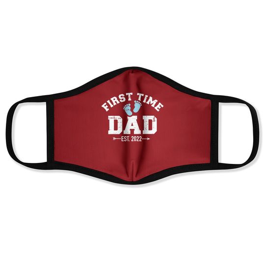 Discover First time dad 2022 Face Masks