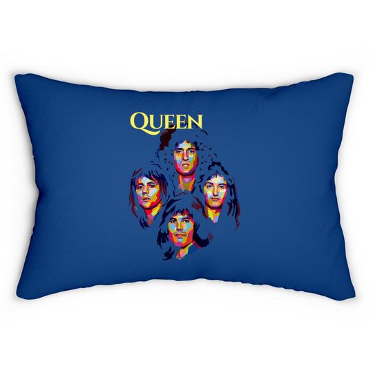 Discover Queen Pop Art Lumbar Pillow