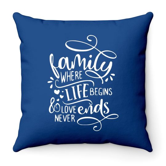 Discover Where There Is Love There Is Life Throw Pillow