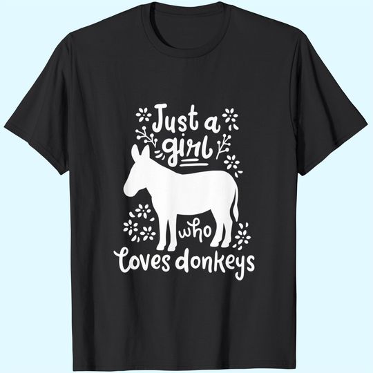 Discover Just a Girl Who Loves Donkey Pullover Hoodie