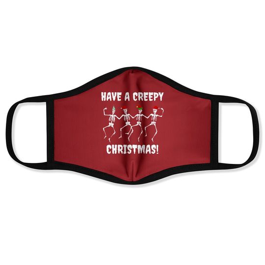 Discover Have A Creepy Skeleton Cartoon Christmas Face Masks