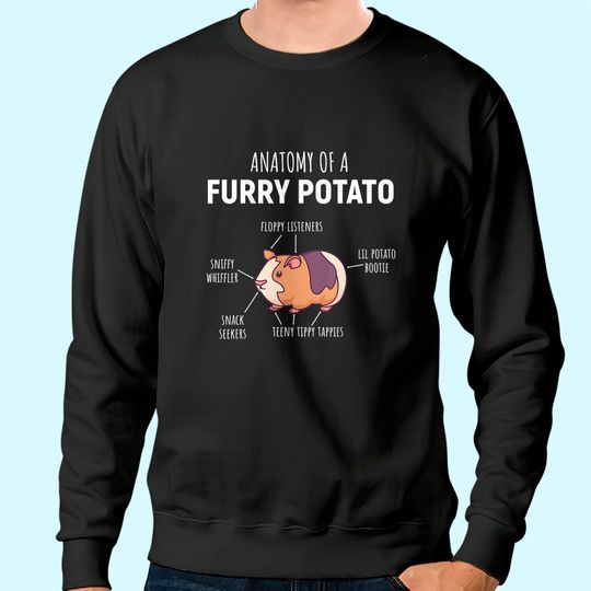 Discover Anatomy Of A Furry Potato Guinea Pig Lover Gift Sweatshirt