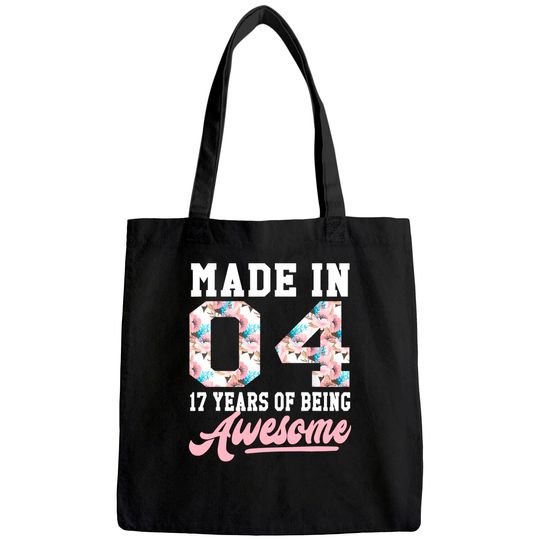 Discover 17 Year Old Girls Teens Gift For 17th Birthday Born in 2004 Tote Bag