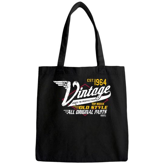 Discover 57th Birthday Tote Bag for Men - Vintage 1964 Aged to Perfection - Racing
