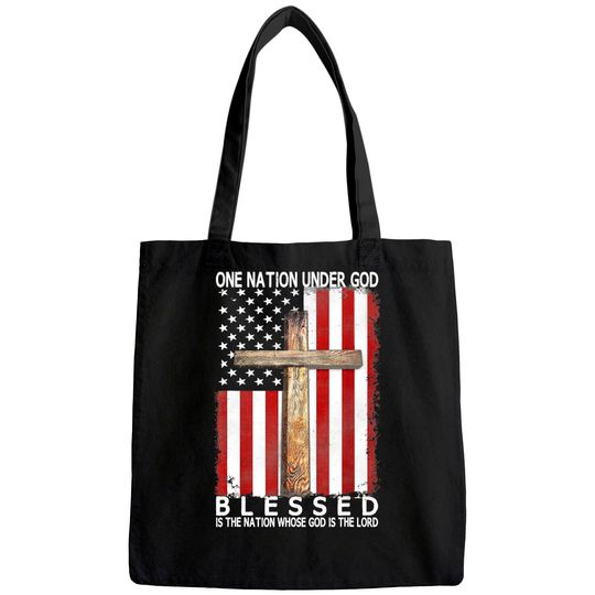 Discover One Nation Under God Christian Jesus Tote Bag