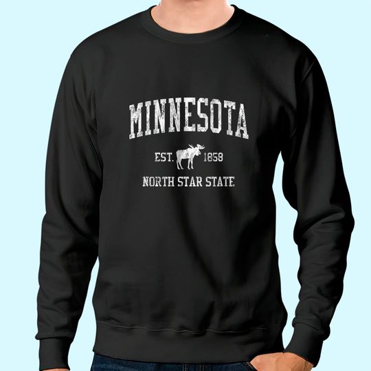 Discover Minnesota Vintage Sports Sweatshirt