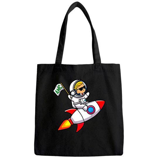 Discover Thank You AMC Stonk to the Moon WSB Stock Market Invest AMC Tote Bag