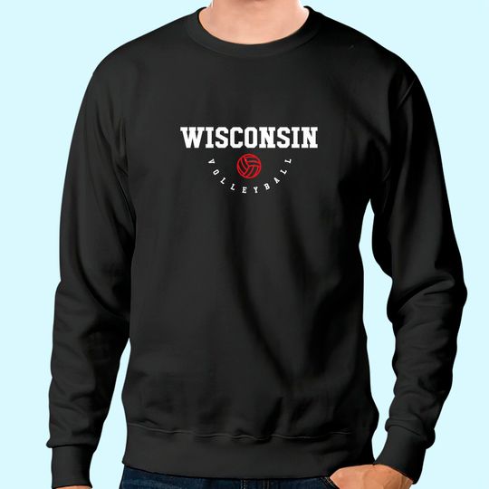 Discover Women's Wisconsin Volleyball Team Sweatshirt