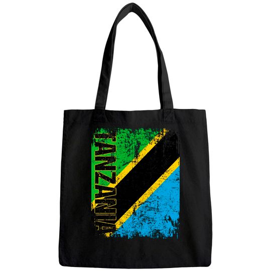 Discover TANZANIA Flag Vintage Distressed TANZANIA Tote Bag