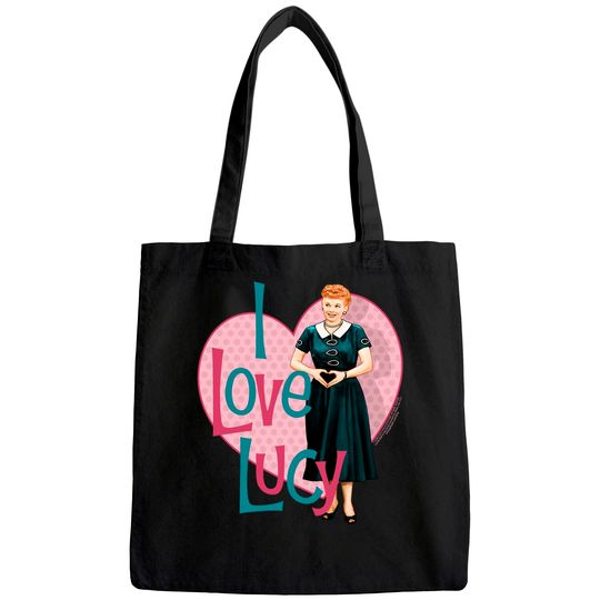 Discover I Love Lucy Classic TV Comedy Lucille Ball Heart You Adult Tote Bag