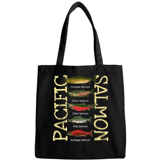 Discover Pacific Salmon Fishing Tote Bag
