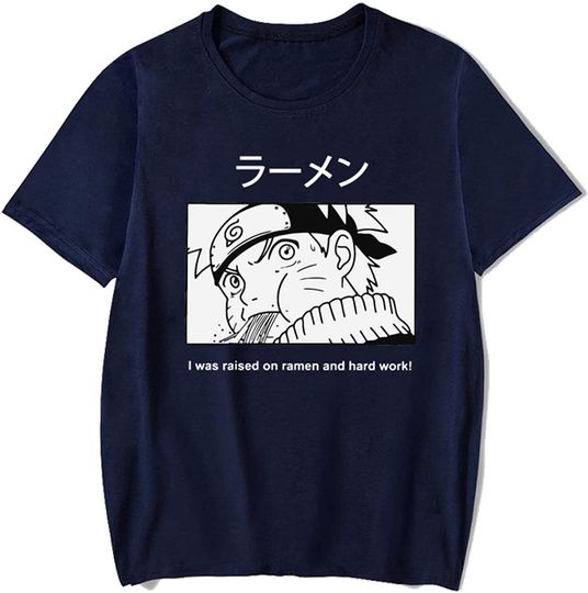 T-shirt Unissexo Divertido com Anime Naruto