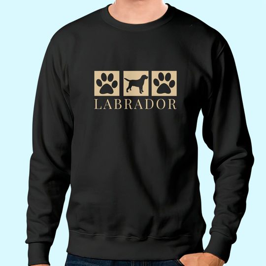Discover Labrador Retriever Silhouette Dog Black Lab Mom Dad Sweatshirt