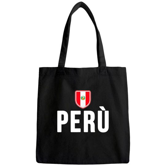 Discover Peru Flag Souvenir Tote Bag