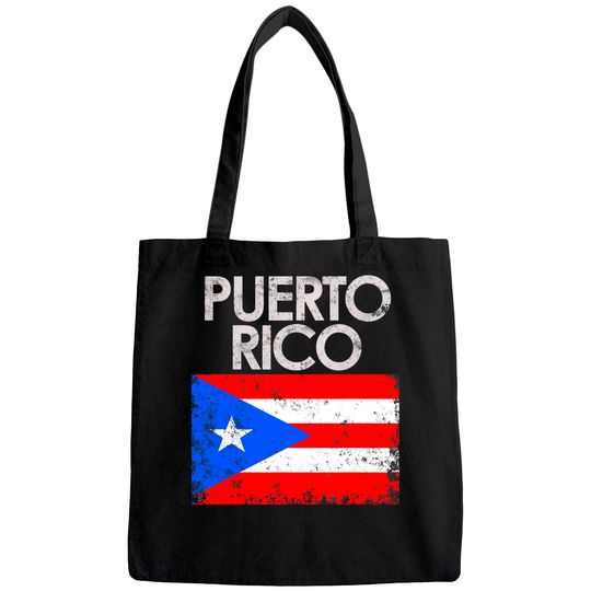 Discover Vintage Puerto Rico Rican Flag Tote Bag