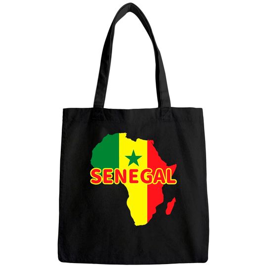Discover Senegal Pride Flag Tote Bag