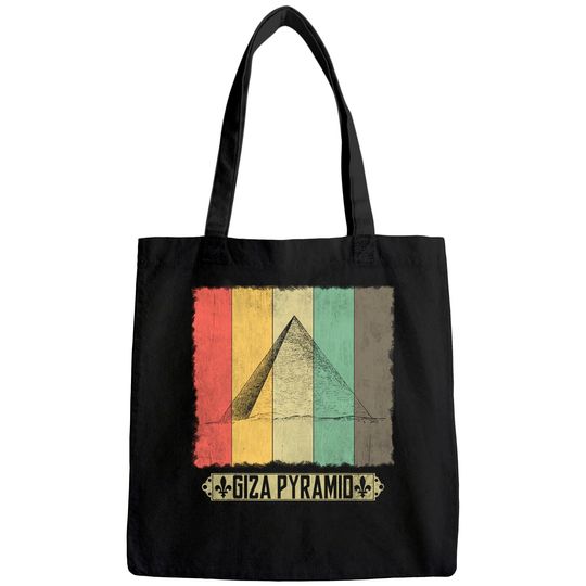 Discover Giza Pyramids Ancient Egyptian Architecture Tote Bag