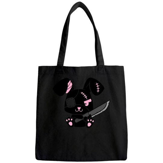 Discover Kawaii Bunny Menhera Pastel Goth Tote Bag