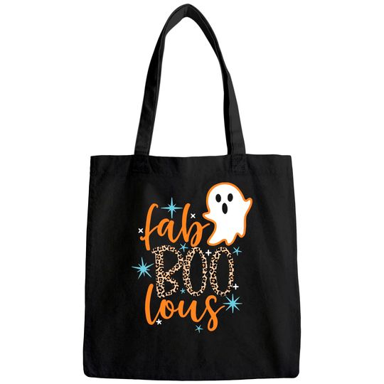 Discover Halloween Fab Boo Lous Leopard Ghost Tote Bag