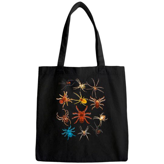 Discover Halloween Scary Spiders Tote Bag