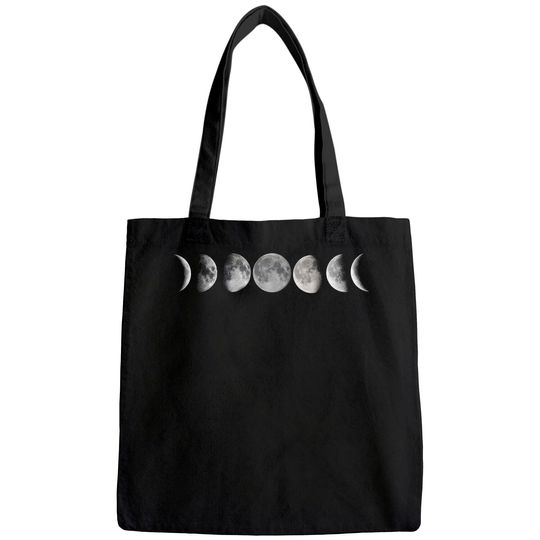 Discover Lunar Cycle Tote Bag Astronomy Full Moon Tote Bag