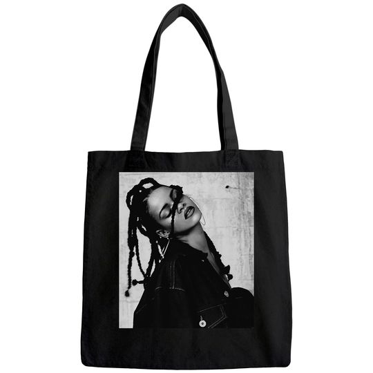 Discover Rihanna B&W Aesthetic Tote Bag
