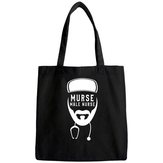 Discover Funny Murse Male Nurse Birthday Gift Tote Bag