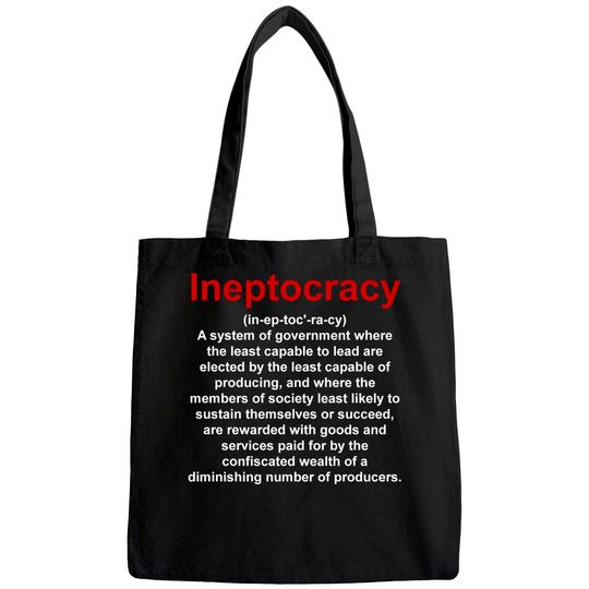 Discover Ineptocracy Political Tote Bag