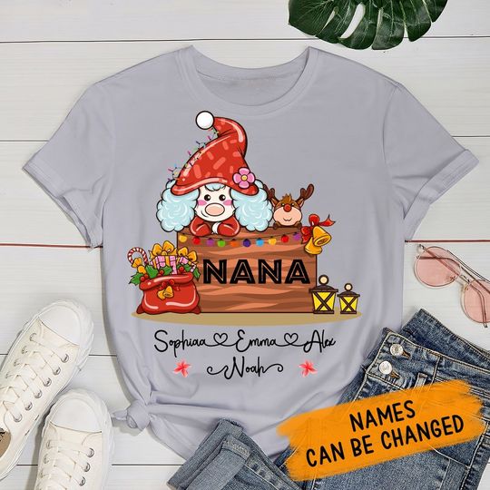 Discover Personalized Christmas Grandma Nana Snowmen Christmas T Shirt