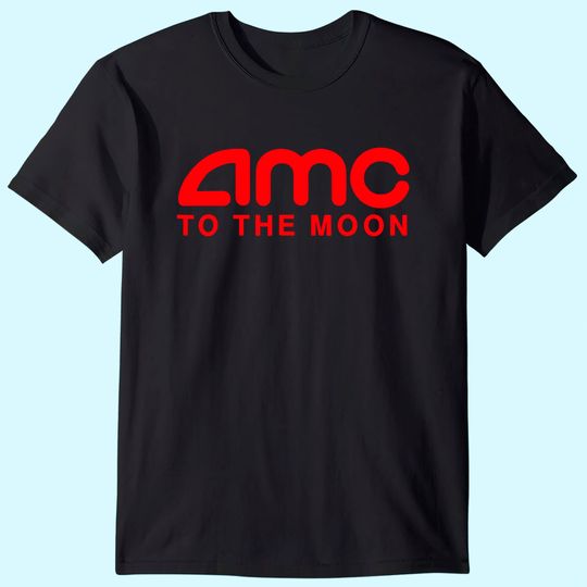 Discover A.M.C To The M.o.o.n Parody Stocks Investor T-Shirt