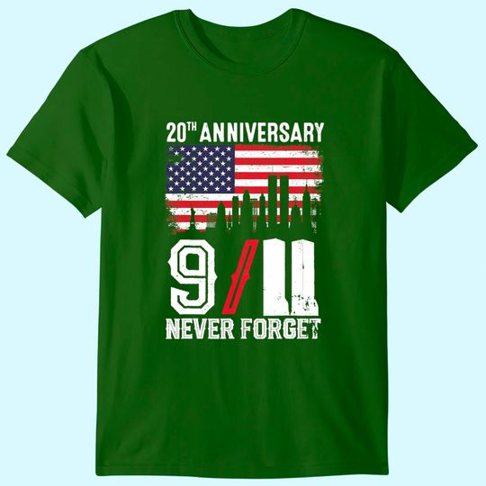 Discover Never Forget 9/11 20th Anniversary Patriot Day 2021 T-Shirt