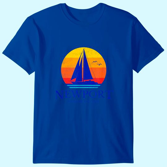 Discover Vintage Newport Rhode Island Sailing T-Shirt