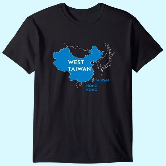 Discover China map West Taiwan T Shirt