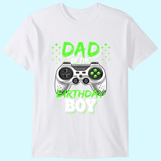 Discover Dad of the Birthday Boy Matching Video Gamer T Shirt