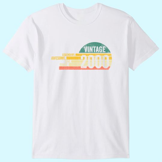 Discover 21 Year Old Legendary Vintage Awesome Birthday 2000 T-Shirt