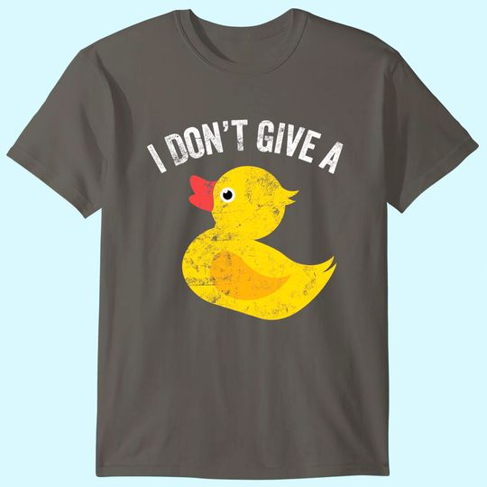 Discover I Don't Give a Duck Distressed Vintage Look T Shirt