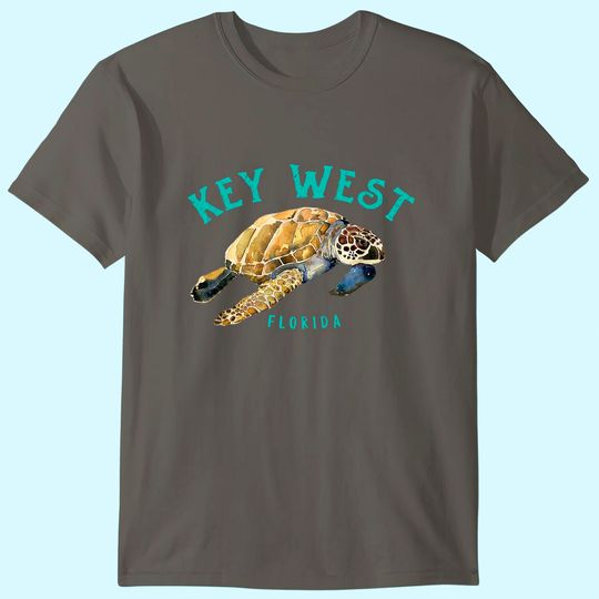 Discover Key West Florida Happy Sea Turtle T-Shirt