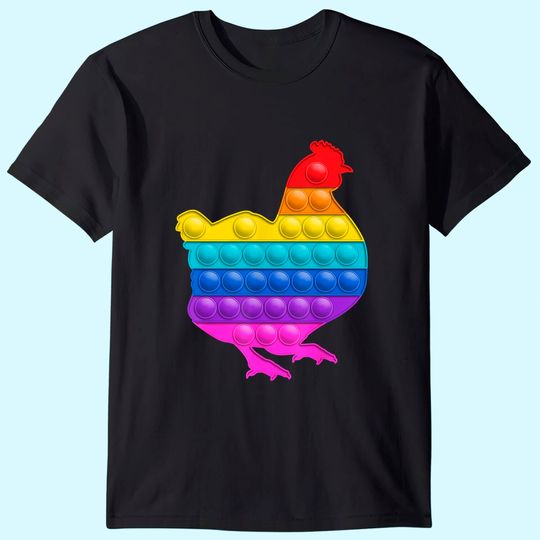 Discover Chicken Lover Pop It Fidget Birthday Christmas Kids Toddlers T-Shirt