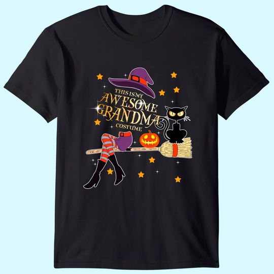 Discover This is My Awesome Grandma Costume Halloween Grandma Witch T-Shirt
